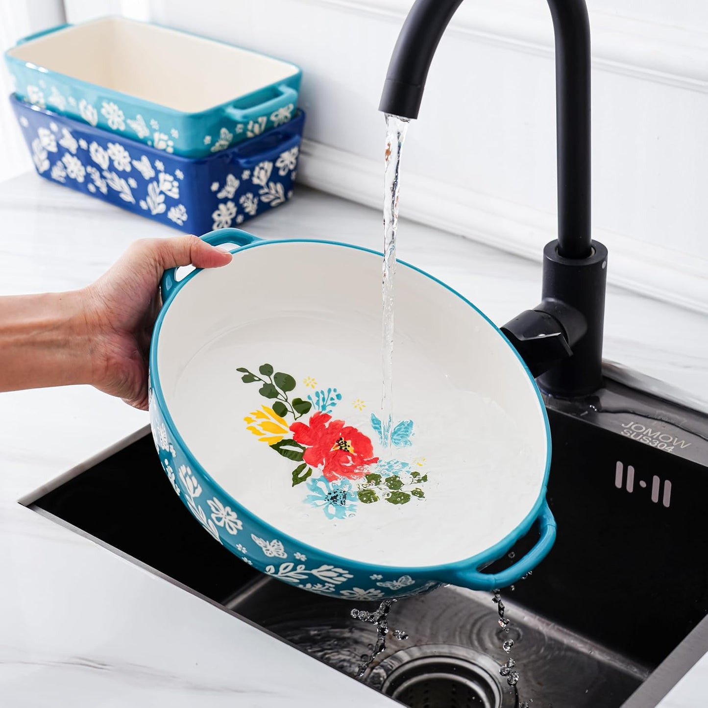 Wisenvoy Pie Pan Ceramic Pie Dish 9.8 Inches Pie Plate Porcelain Deep Dish Pie Pan Non - Stick Pie Pans - cafe - crumble.com