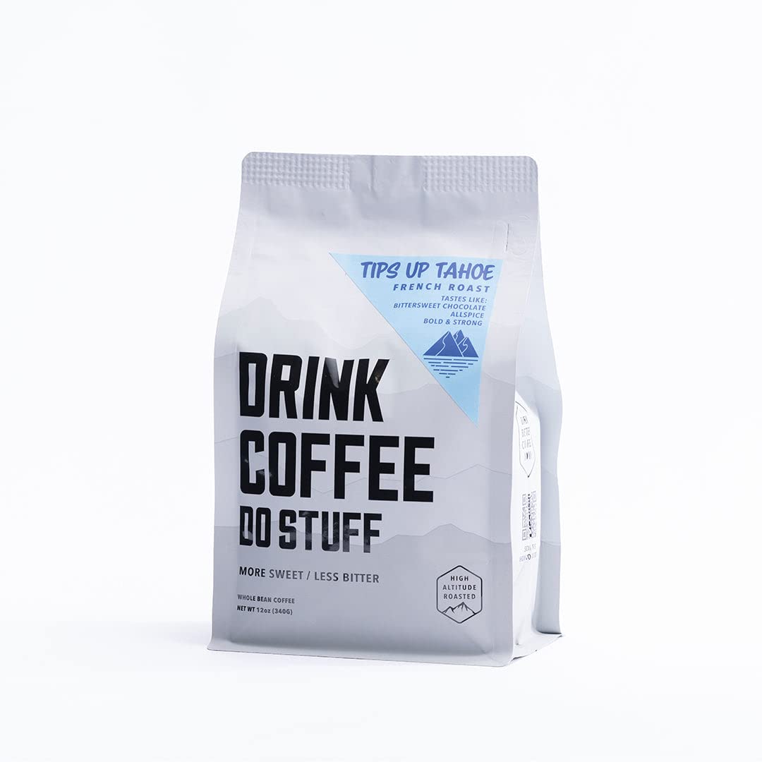 DRINK COFFEE DO STUFF, Blend, 2 Pound Bag, Whole Bean, Sweet, Chocolate, Caffeine, Organic, Lake Tahoe Coffee (Tips Up Tahoe)