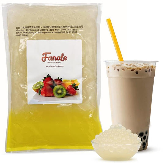 Fanale Crystal Agar Boba Jelly Ball, Ready to Serve, Soft Chew Texture, Instant Boba Pearls for Bubble Tea, Frozen Yogurt, Shaved Ice & Dessert’s Topping