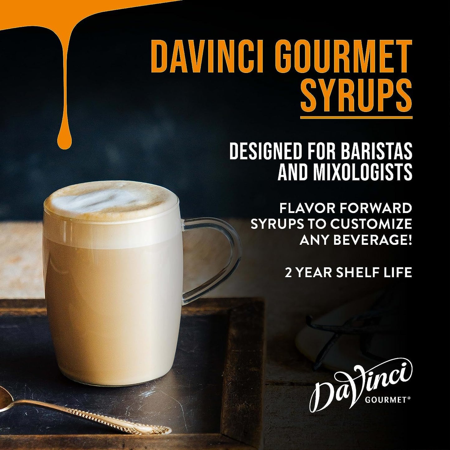 DaVinci Gourmet Classic Caramel Syrup, 25.4 Fluid Ounces (Pack of 1)