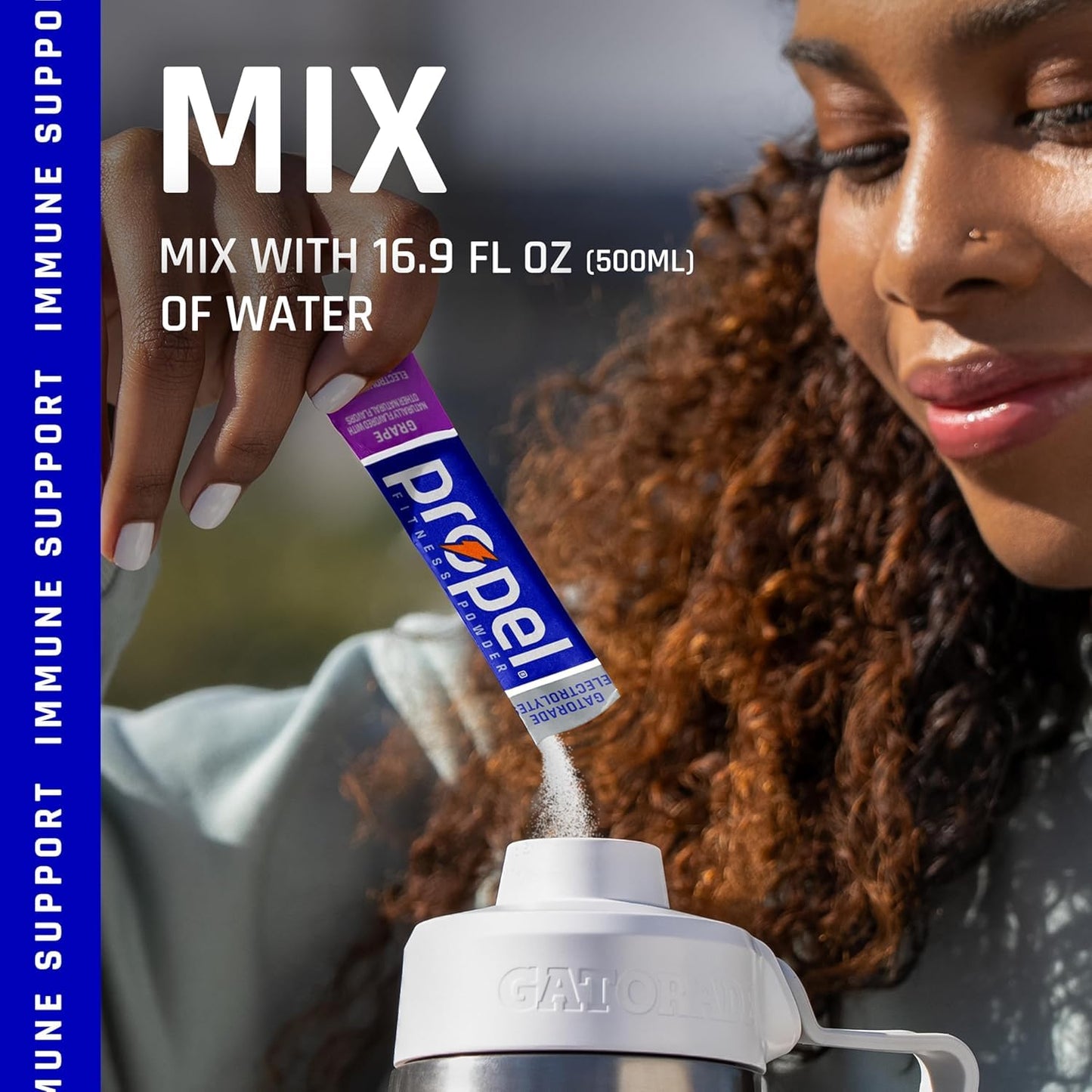 Propel Electrolyte Enhanced Water Drink Mix Powder Packets, Kiwi Strawberry Variety Pack, Zero Calorie & Zero Sugar Hydration with Electrolytes and Vitamins C & E (30 Packets)