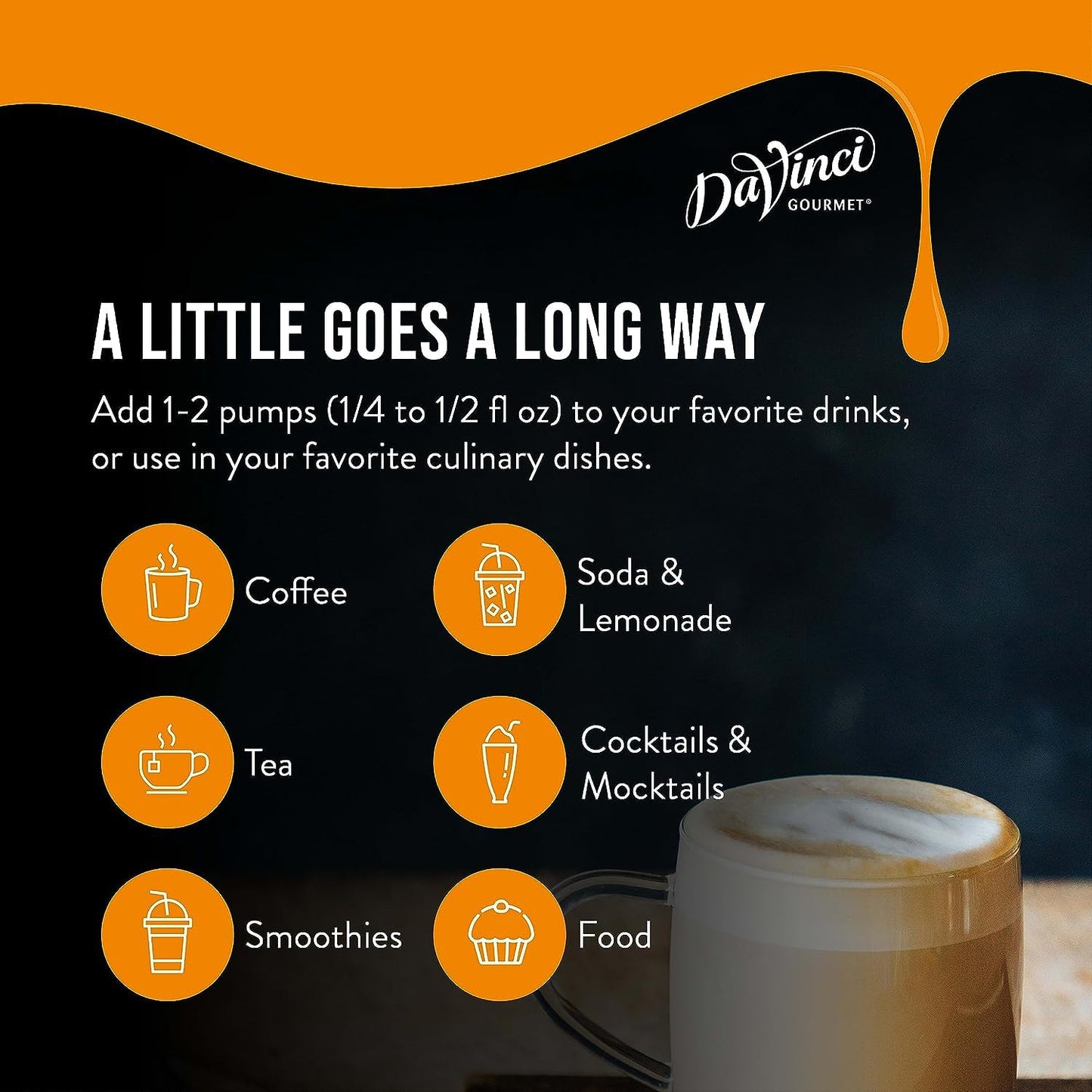 DaVinci Gourmet Classic Vanilla Syrup, 25.4 Fluid Ounces (Pack of 4)