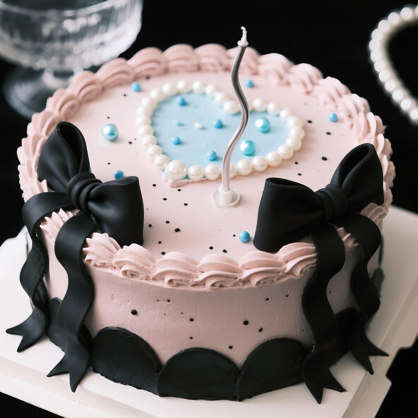 Blue Pearl Sprinkles for Cake Decorating, Edible Baking Candy, 150g/5.29oz Mix Size, Cake Topper Decorations, Cupcake, Ice cream for Kid's Birthday Christmas Party Valentine's Day - cafe - crumble.com