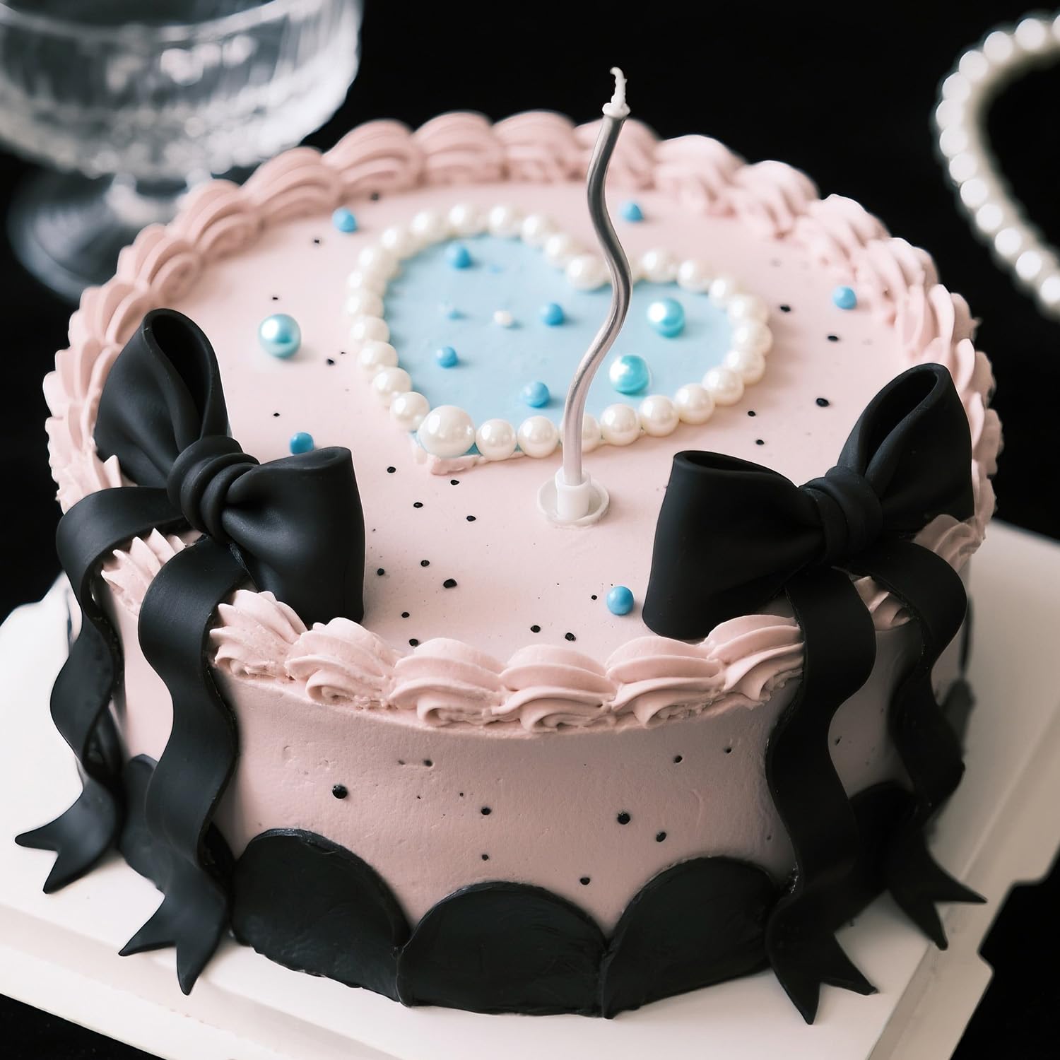 Blue Pearl Sprinkles for Cake Decorating, Edible Baking Candy, 150g/5.29oz Mix Size, Cake Topper Decorations, Cupcake, Ice cream for Kid's Birthday Christmas Party Valentine's Day - cafe - crumble.com