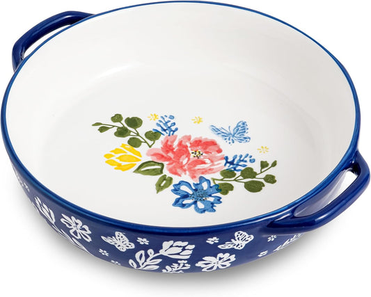 Wisenvoy Pie Pan Ceramic Pie Dish 9.8 Inches Pie Plate Porcelain Deep Dish Pie Pan Non - Stick Pie Pans - cafe - crumble.com