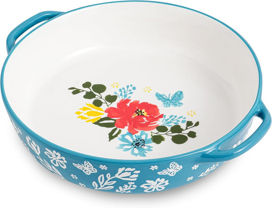 Wisenvoy Pie Pan Ceramic Pie Dish 9.8 Inches Pie Plate Porcelain Deep Dish Pie Pan Non - Stick Pie Pans - cafe - crumble.com