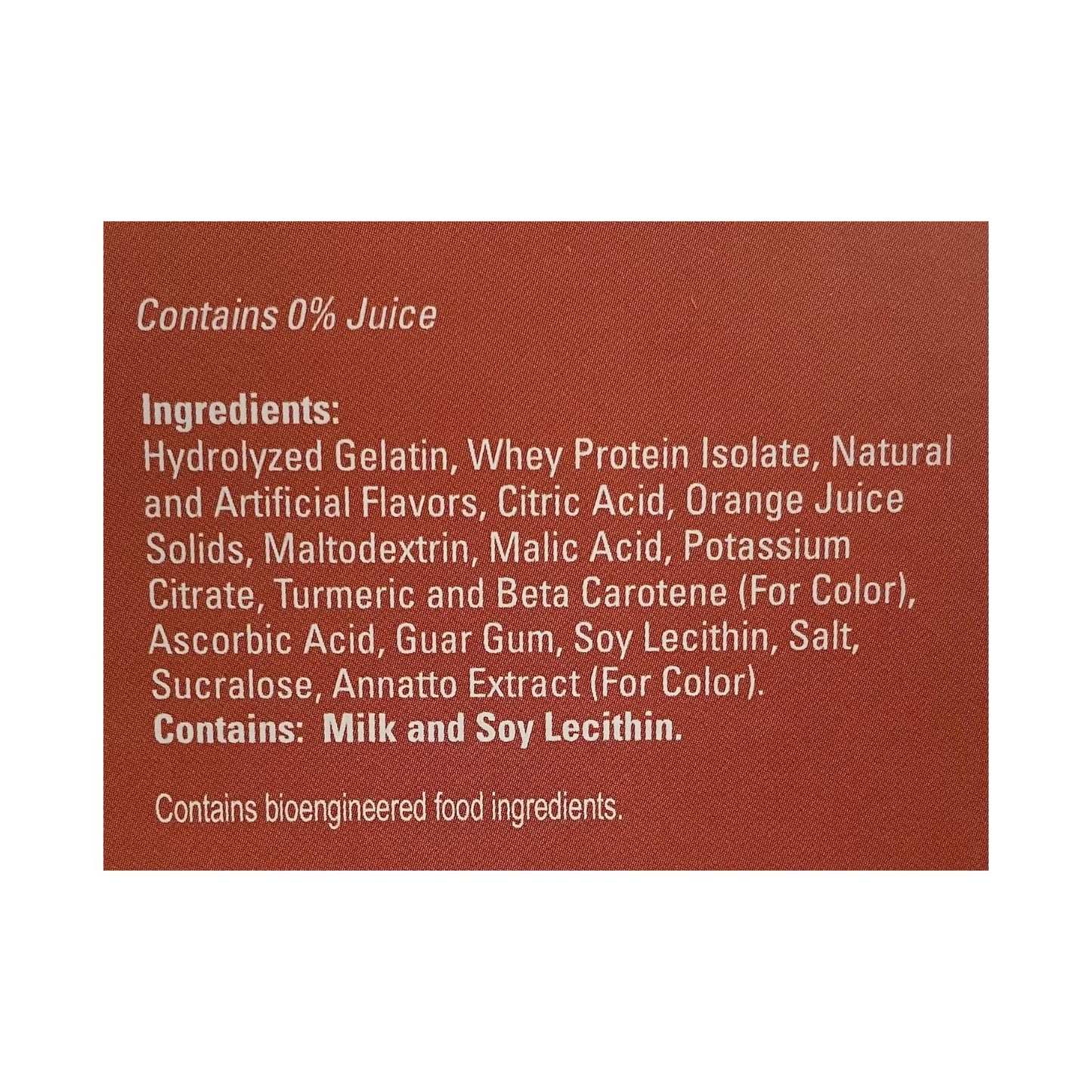 Nutmeg State Nutrition - Fruit Drink - High Protein, Low Calorie, Low Carb, Low Sugar, Fat Free, Loaded with Vitamins, 7 Servings Per Box (Orange, 1 Pack)