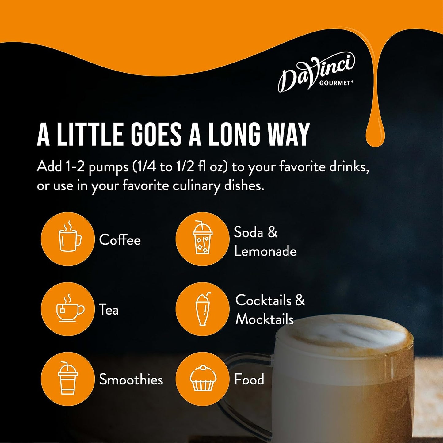 DaVinci Gourmet Classic Blue Raspberry, 25.4 Fluid Ounces (Pack of 4)