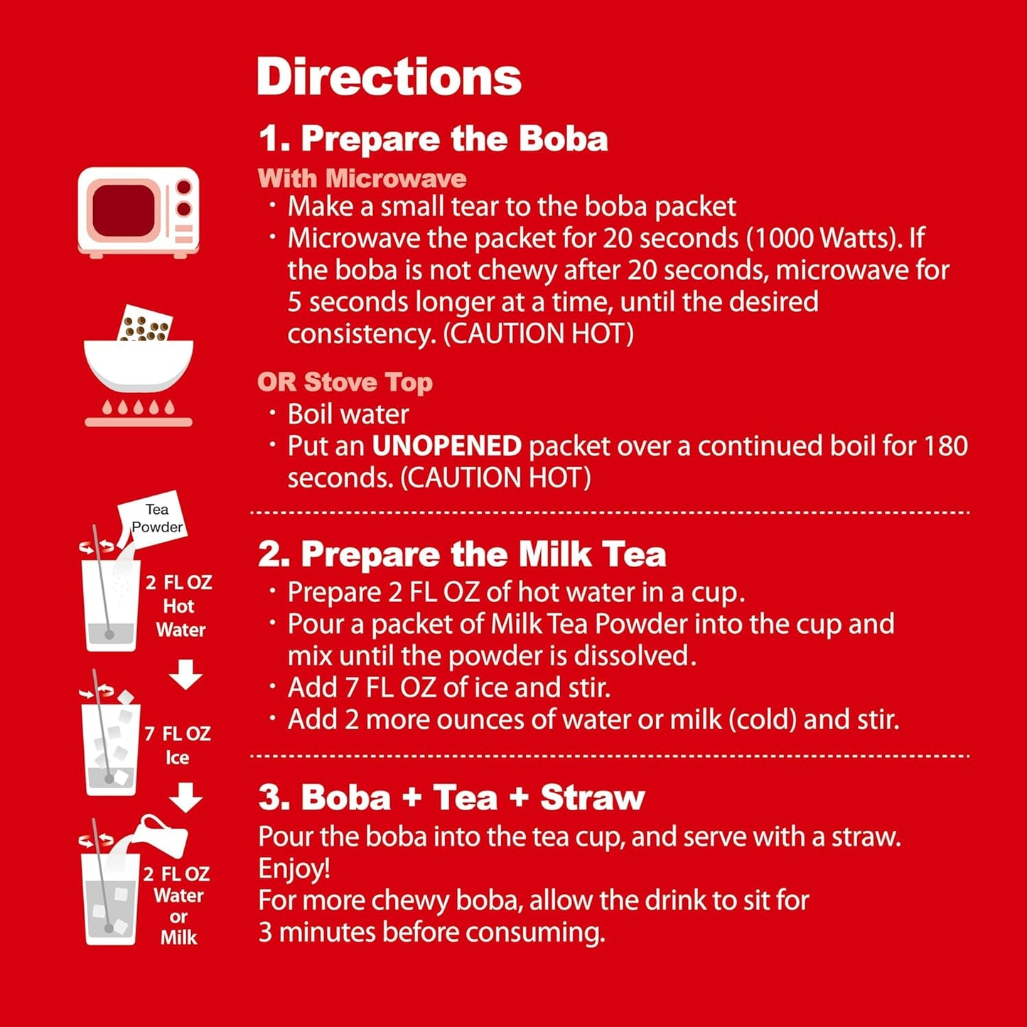 J WAY Instant Boba Bubble Pearl Milk Tea Kit with Authentic Brown Sugar Tapioca Boba, Ready in Under One Minute, Paper Straws Included - 6 Servings